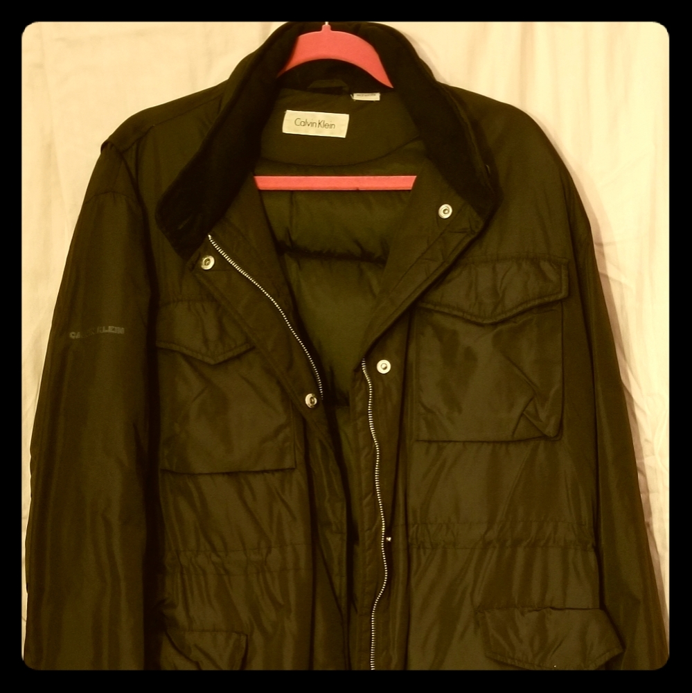CALVIN KLEIN DOWN WATER RESISTANT COAT